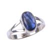 Bague en argent massif 925, pierre précieuse naturelle de cyanite, faite à la main, taille 8, M2B03