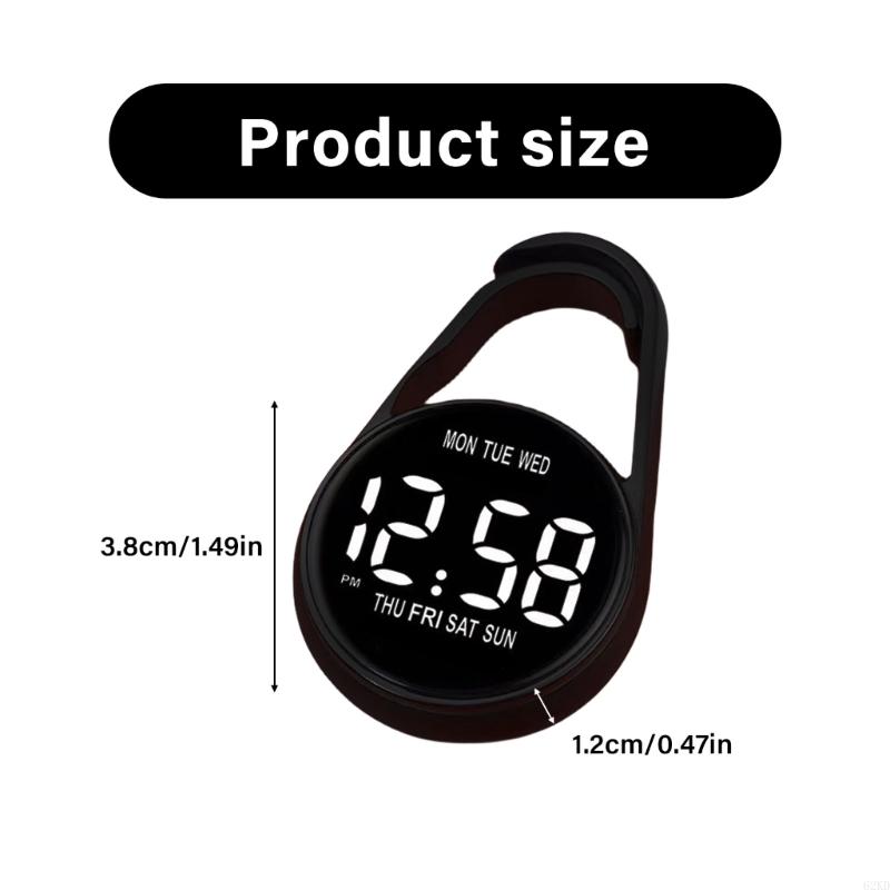 62KD Multifunctional Desk Clock with Night lights Waterproof Designs Eye Protections
