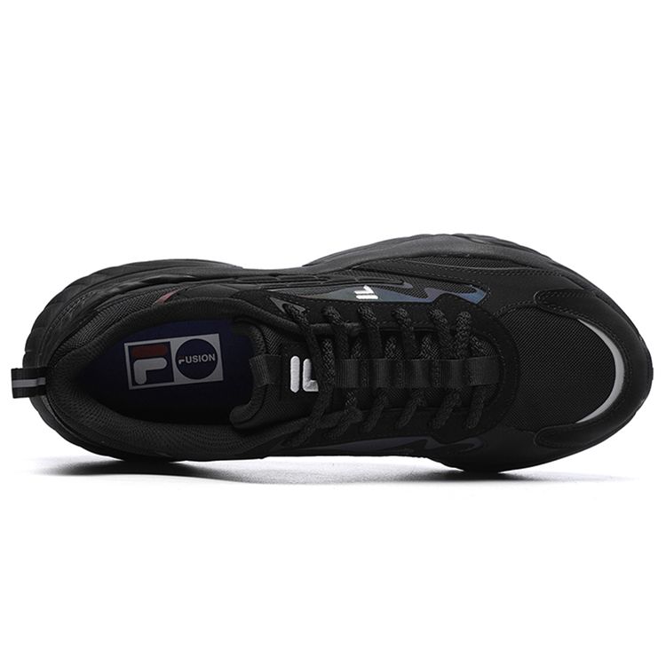 Fila Fusion Zapatillas Conch Cuero Sintético Deportivo Versátil Moda Amortiguación Resistente al Desgaste Absorción de Sudor Caña Baja Casuales T12M217303FBS