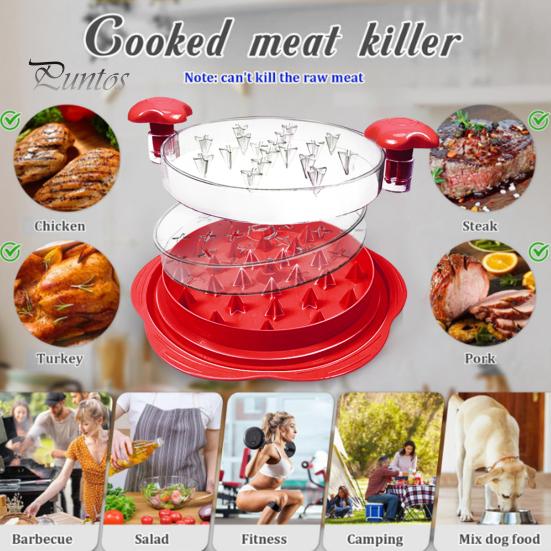 Chicken Shredder Large Chicken Breast Shredder Tool with Brush Set Ergonomic Handle BPA Free Dishwasher Safe Chicken Pork Chopper