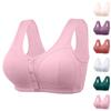 Women's Underwear Front Buckle Thread Cloth Large Size Without Steel Ring Bra