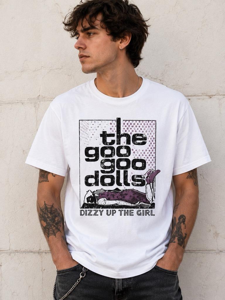 Vintage Inspired Rock Graphic T-Shirt Distressed Purple Gothic Unisex Tee