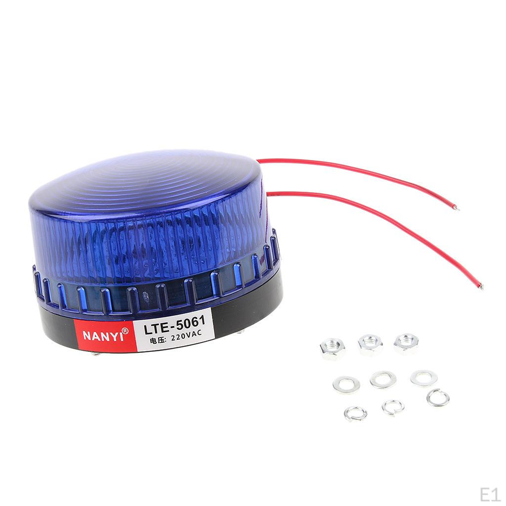 Blue Emergency LED Flashing Strobe Signal Warning Light Lamp Beon Dust & Water Proof