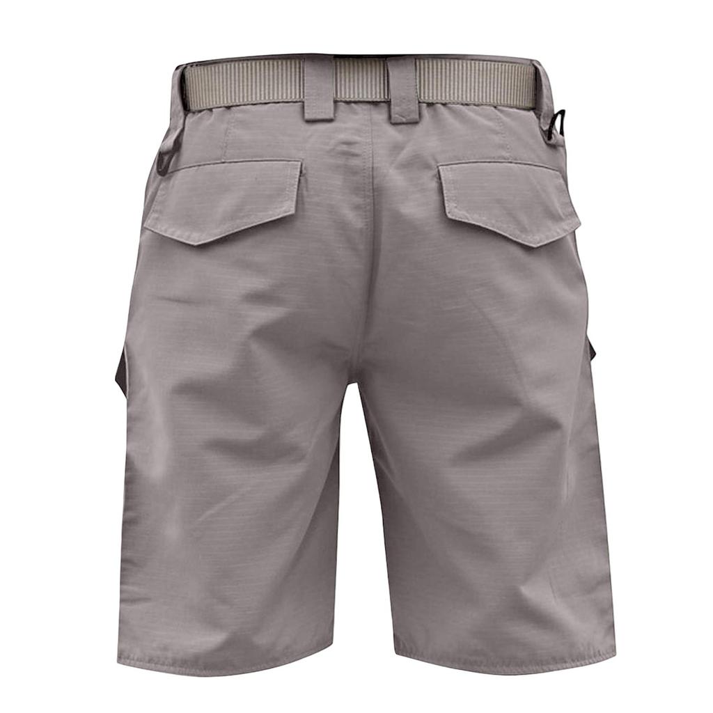 Men's Summer Cargo Shorts Breathable Lightweight Multi-Pocket Outdoor Hiking Knee Length