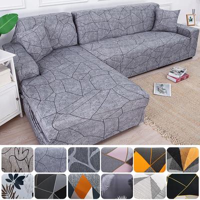 Spandex Corner Sofa Covers for Living Room Elastic Spandex Couch Cover Stretch Slipcovers L Shape Sofa Need Buy 2pcs Sofa Cover