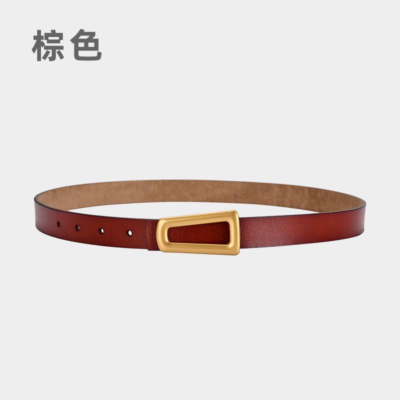 

Женский кожаный ремень Женский декоративный ремень для свитера, тренча, платья Женский ремень Бегающий по рекам и озерам ремень 105cm