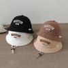 Letter Embroidered Bucket Hat for Baby Boy Summer Wide Brim Fisherman Cap Solid Color Adjustable Cotton Kids Sun Hats