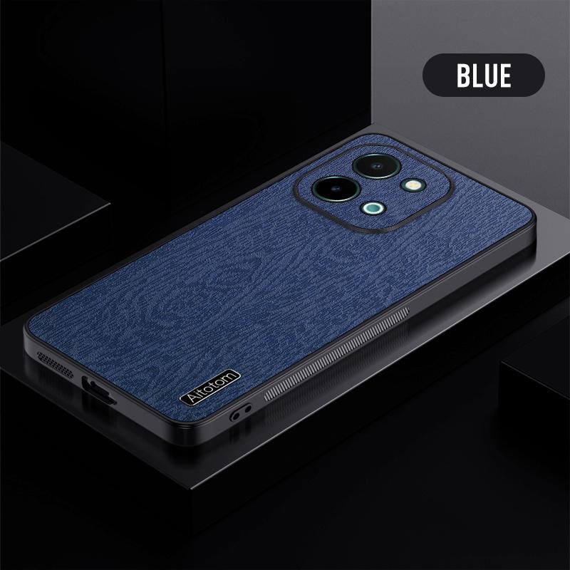 High-End Baummaserung Leder Textur Silikonhülle für Vivo X100 X90 X80 X70 X60 Ultra IQOO Neo 9 8 7 6 5 3 S Pro Plus Handy Vollschutzhülle