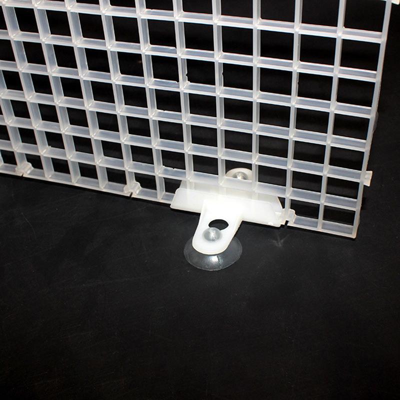 5Pcs Aquarium Fish Tank Partition Clip Glass Suction Cup Clip Separation Clip Plastic Clip Head