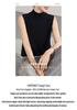 Women's Sleeveless Fine Knit Wool Sweater - Versatile High Collar Spring/Autumn Knitwear