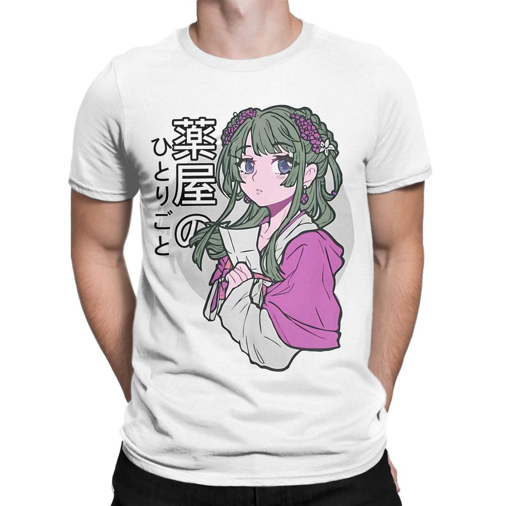 Maomao Anime T-Shirt Men Women The Apothecary Diaries Novelty 100% Cotton Tees Crewneck Short Sleeve T Shirts Summer Tops