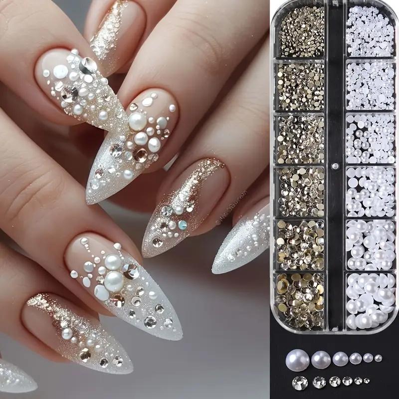 

Ocean Starfish Shell Nail Charms Golden Silver Metal Nail Art Decoration 3D Nail Rivet Metallic Slice DIY Manicure Nail PartsY2K PH256