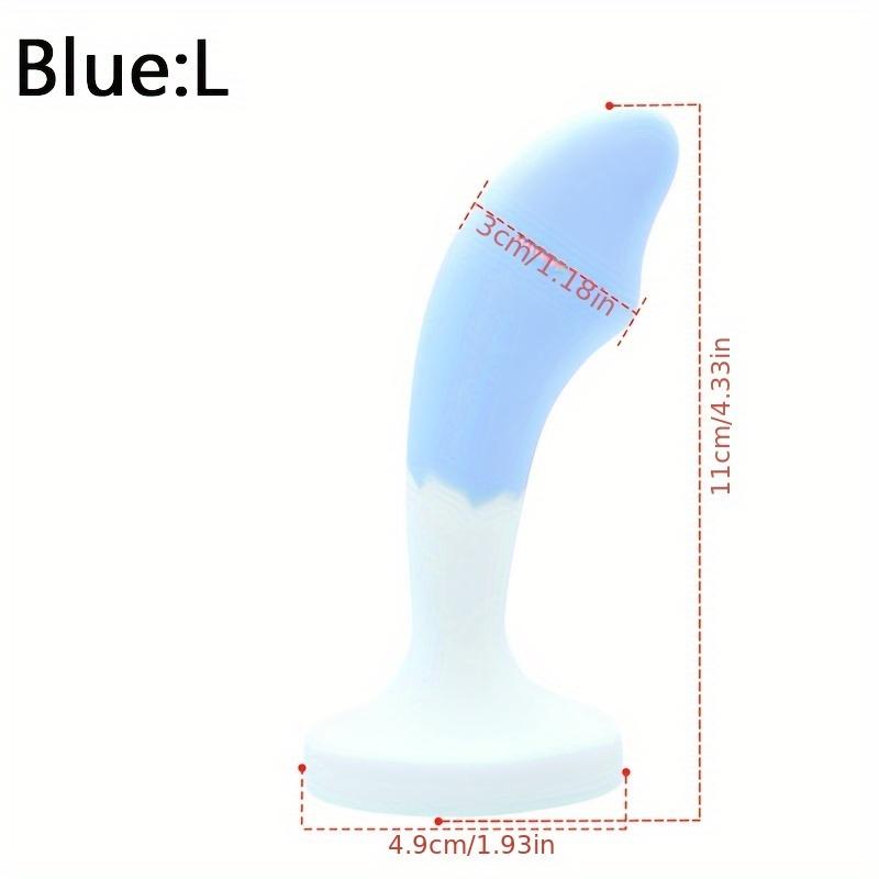 Silicone Jeweled Butt Plug - Pink Crystal Diamond Anal Plug, Soft Flexible Sex Toy for Women Men, Beginner Anal Training