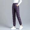 Women Casual Cotton Pantalones  Warm Winter Jogger Pants Windproof Elastic High Waist Sweatpants Snow Wear Capris