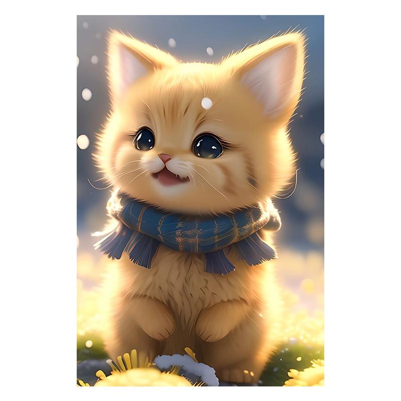 

P10 # наклейка с милым котенком на автомобиль, виниловая наклейка, водонепроницаемые декоративные наклейки для автомобиля F-15cm-Longest Side