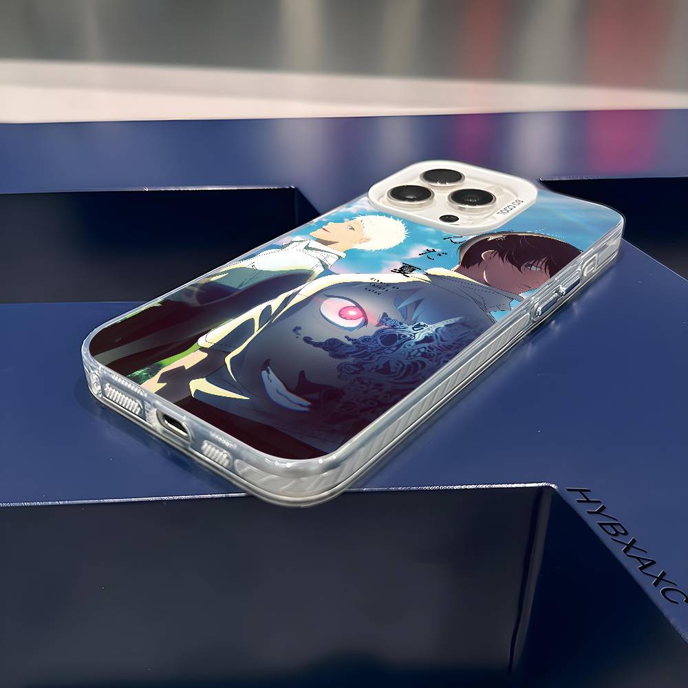 Anime the Summer Hikaru Died Phone Case For iPhone 16 15 14 13 12 11 Pro Max White Ultra-thin Laser Metallic Aurora Funda