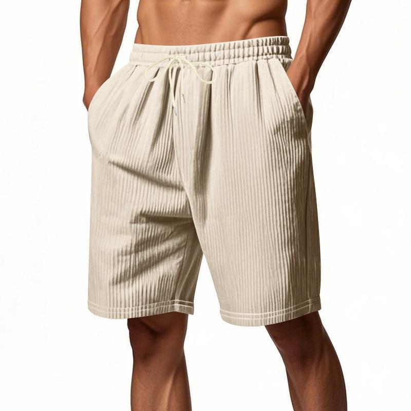 Summer Loose Corduroy Shorts Beach Sports Men's Shorts