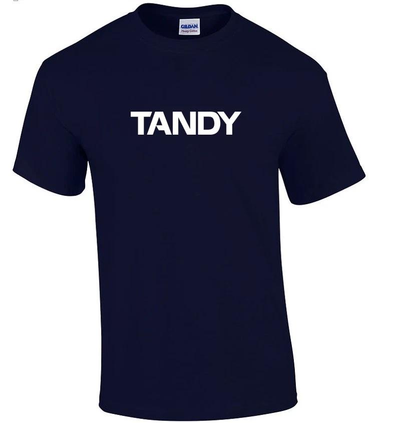 

TANDY T-Shirt RETRO 80s COMPUTER Shirt COOL GEEK Cotton Navy Blue Shirt S - 5XL L