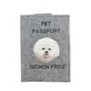Bichon Frise, Bichon Tenerife, Bichon a Poil Frise I - Dog Passport Case, Document Case, Gift for the Traveller from the Brand