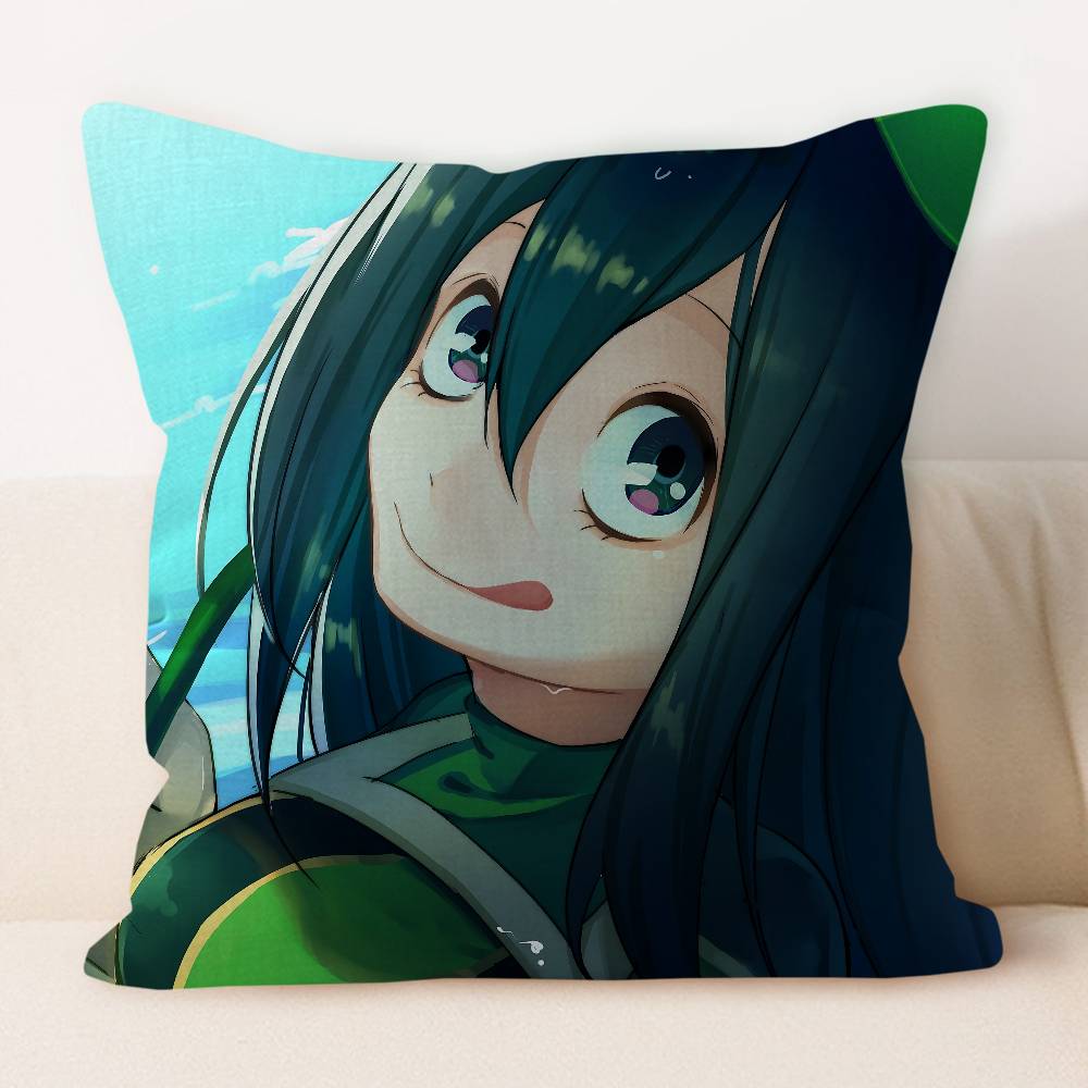 Т-Цую Асуи Мультяшная Анимация Офисная Подушка Чехол для Подушки Автомобильный Чехол для Подушки 45X45 СМ Поясничная Наволочка Диванная Наволочка 12x12Inch