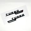 3D ABS Glossy Black Car Fender Badge Turbo 4MATIC Sticker Rear Trunk AMG Emblem A45 Logo For Mercedes Benz A 45 AMG W176 W177 RM1