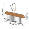 Solid Wood Hanger Hook Women Storage Bra Hanger Household Belt Hanger Durable 8 Hooks Rack Closet Clothes Organizer Storages