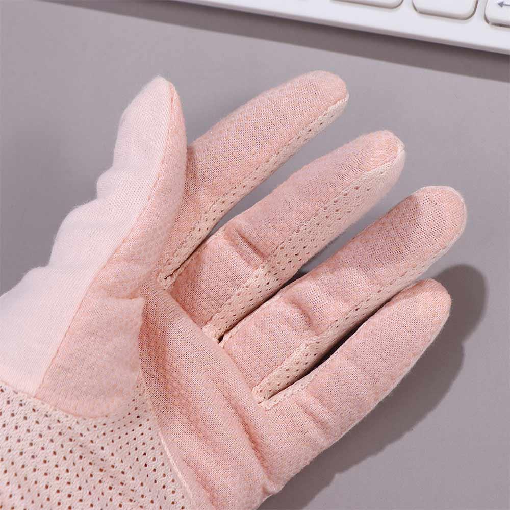 Screen Five Fingers Gloves Solid Color Women Driving Gloves Summer Sunscreen Gloves Outdoor Mittens