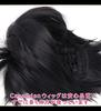 CaseEden Cosplay Wig, Short, 30cm, Heat-Resistant, Black Hair, Includes 2 Wig Nets