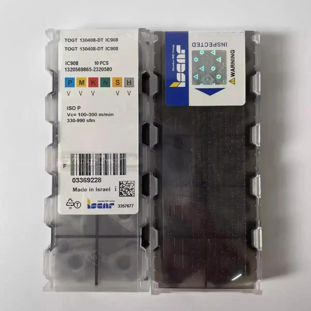 

TOGT130408-DT IC908 /Industrial indexable carbide inserts 10 Pcs