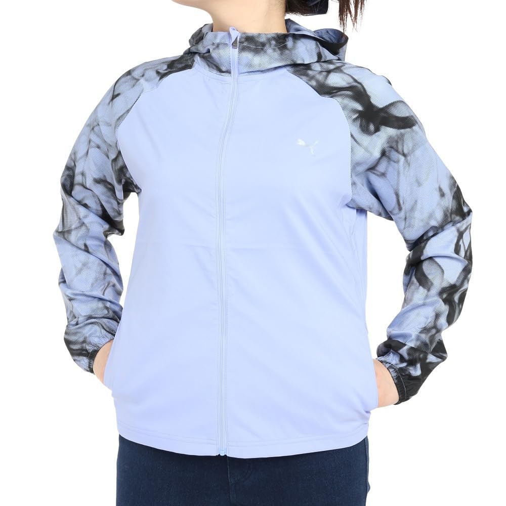 

Running Moisture Absorbent Quick Drying Outerwear RUN AOP FAVORITE Woven Jacket 523681 23 Color Electro Purple S [PUMA] Women s Spring/Summer (28)