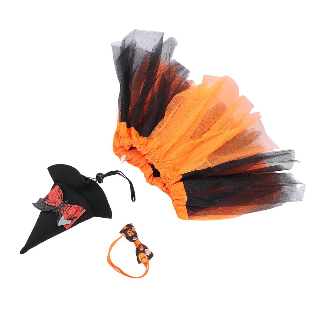 Spooky Fall Goose Outfit Orange Lawn Porch Goose Cloths for 23 Inches Outdoor Patio Yard Art Decoration Ghost Pumpkin