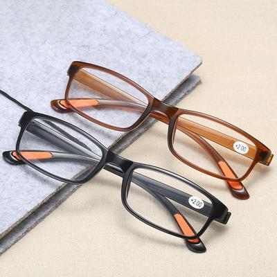Modische Anti-Blaulicht-Lesebrille für Herren, klassische ultraleichte Kunststoffbrille für Damen