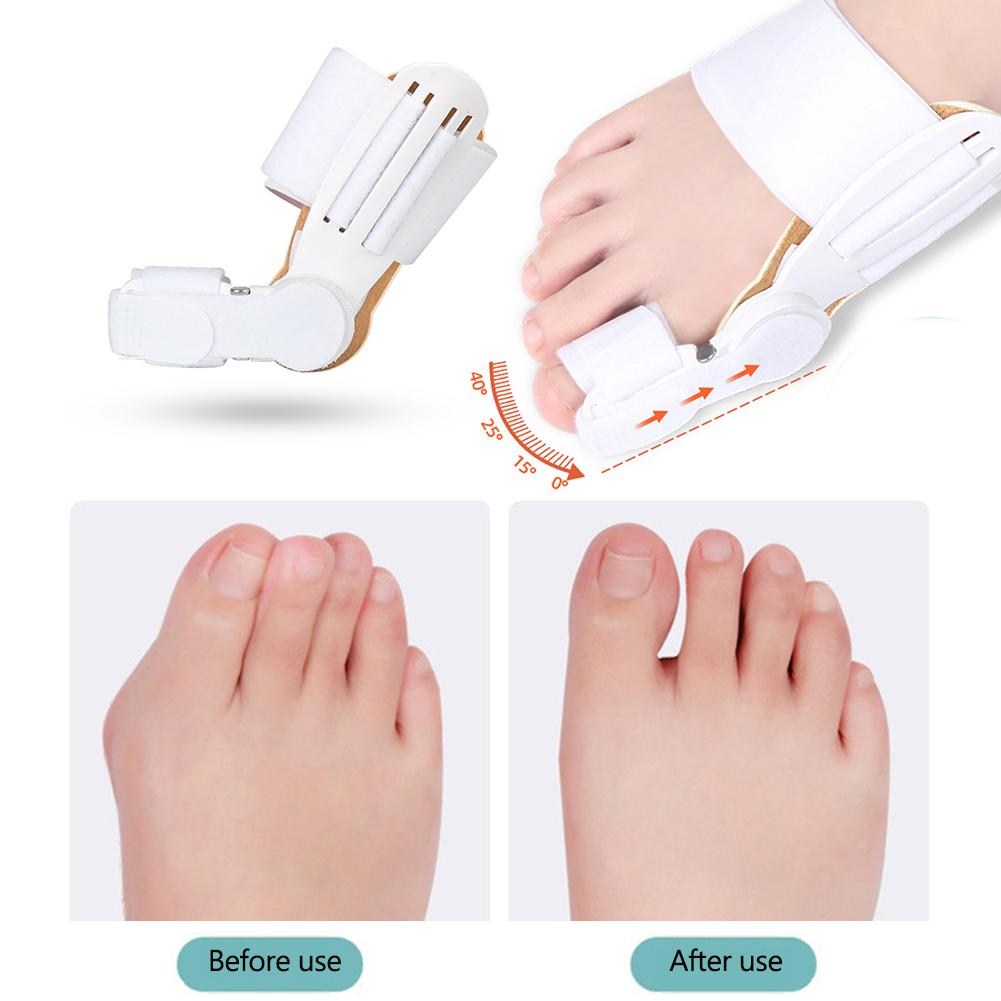 Unisex Hallux Valgus Appliance Relieve Pain Portable Big Bone Toe Bunion Splint Rotatable Adjustable Daily Wear for Foot Care
