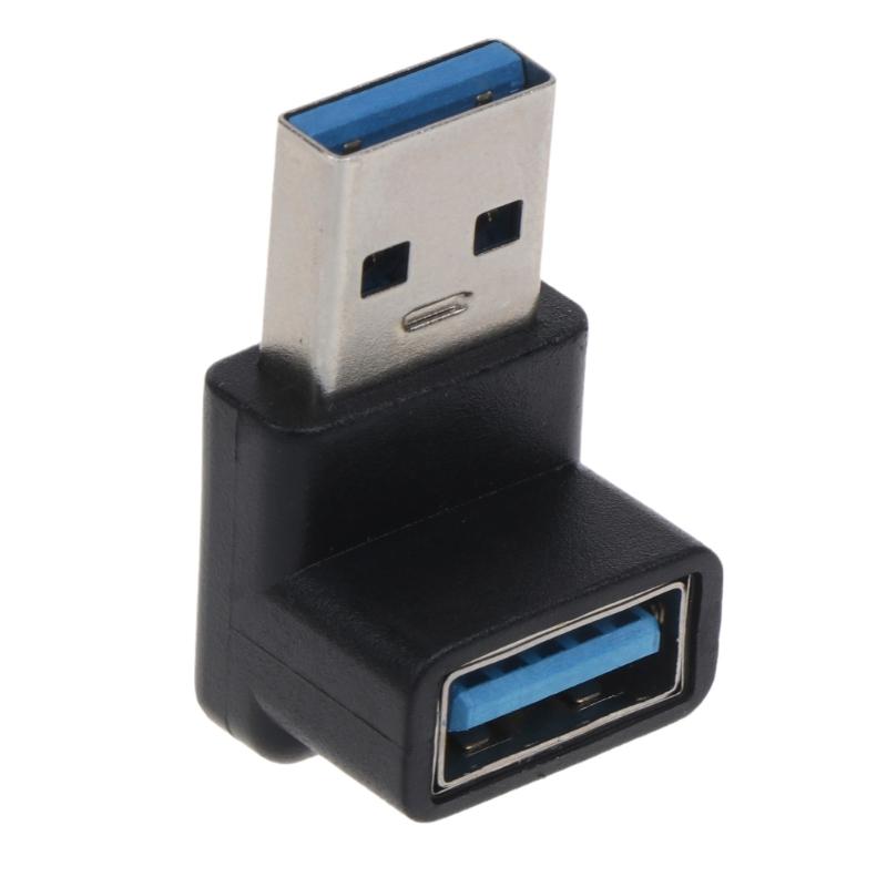 

New 90 Degree USB 3.0 A Male To Female Right Angled Adapter Connector USB Plug For Laptop/PC Computer 1