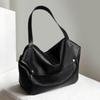 Leather Large-Capacity Bag Niche Fashion Women'S Bag Commuter Shoulder Bag Casual Messenger Tote Bag