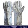 Aluminized Leather High-Temperature Oven Mitt