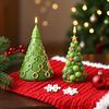 3D Weihnachtsbaum Kerzen Silikonform Handgemacht DIY Weihnachtsbaum Epoxidharzform Seife Kerzenherstellung Backwerkzeuge Feiertagsgeschenke