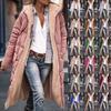 Chaqueta con capucha de manga larga reversible y diseño de patchwork elegante para mujer