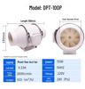 Powerful Mixed Flow Booster Duct Fan for Bathroom & Kitchen Exhaust
