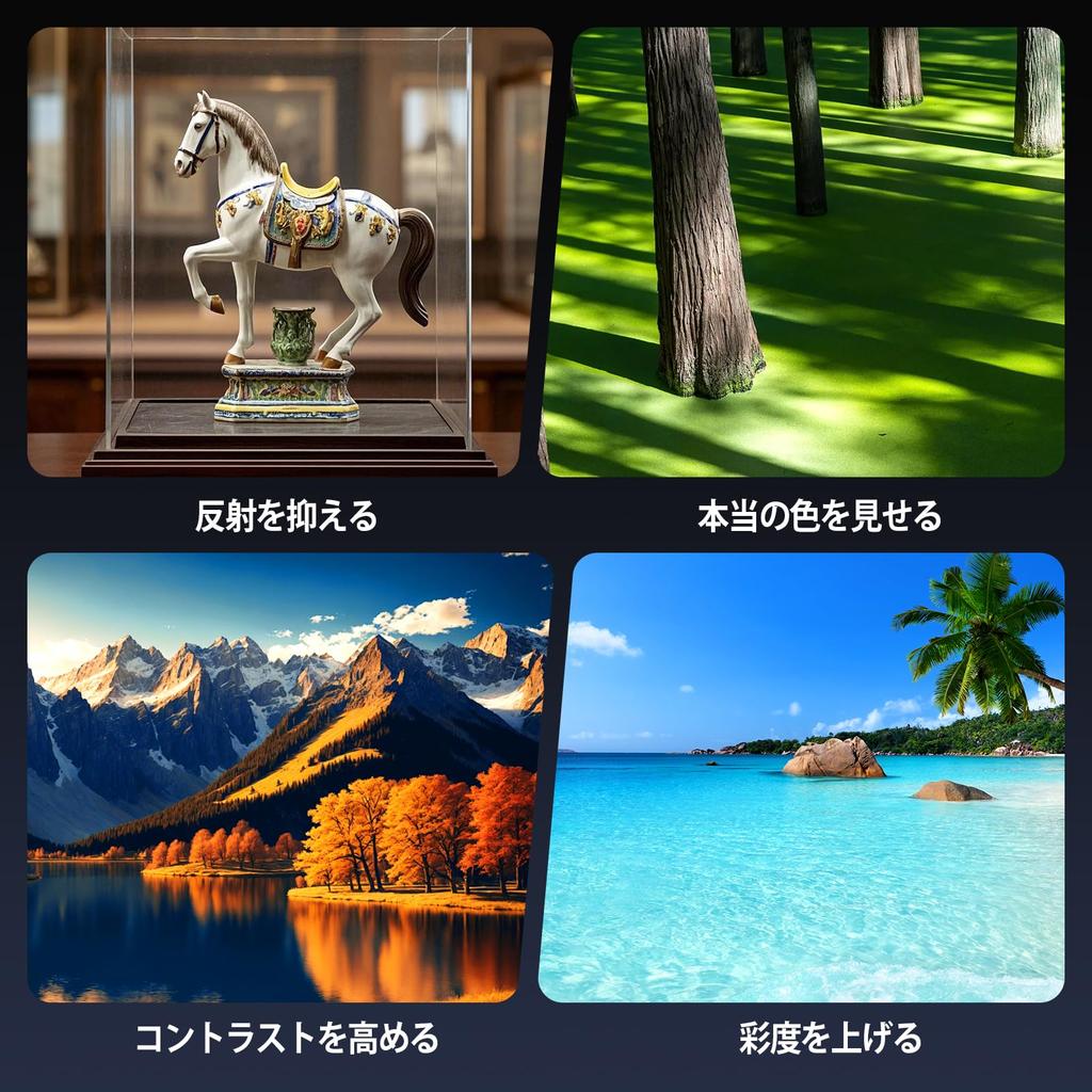 52mm Circular Polarizing Filter Rotatable CPL Lens Filter with Upgrade Clip Compatible with Smartphone Camera Lens iPhone, Sony, Sharp, Huawei, etc.