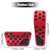 1 Set Anti Slip Aluminum Alloy Foot Pedal Pads for Dodge Challenger Charger