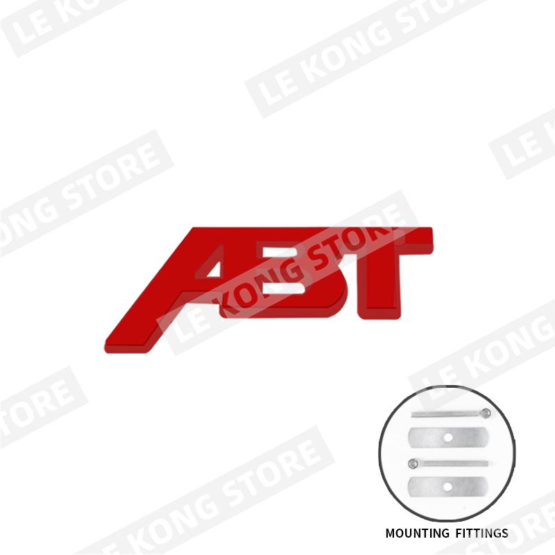 ABT Badge Emblem Front Hood Grille Sticker Decal Accessories For SEAT Hyundai Honda Skoda Fiat Abarth Q3 Q5 Metal Car Styling AL7