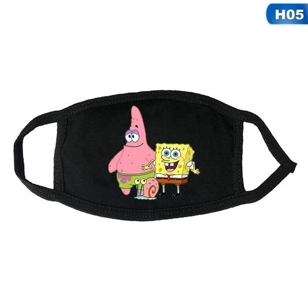 SpongeBob SquarePants Printed Mask, Washable and Reusable Dust Mask