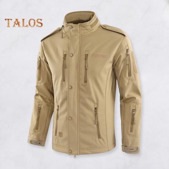 

Куртка на відкритому повітрі, знімний капюшон, довгий рукав і блискавка, пальто з декількома кишенями, одноколірна планка на блискавці, верхній одяг для подорожей і походів L чорний