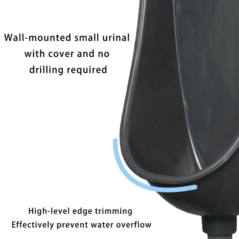 Spill Proof Flushing Urine Diverter Toilet With Hose Wall Mounted Washout Urinal for Home and Commercial Use Enduring