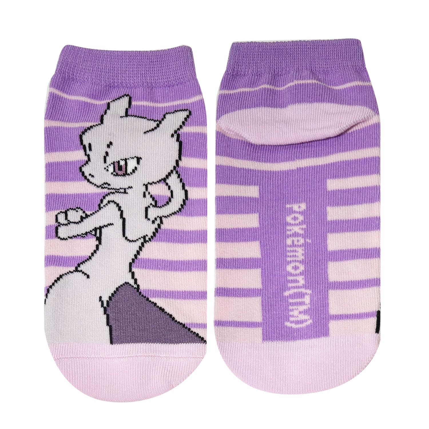 Small Planet Pokemon Character Socks Mewtwo Striped Junior Size