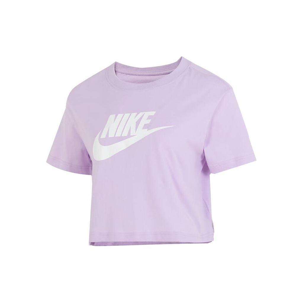 New Nike Sportswear Essential Crop Top Asia Sizing Lilac BV6176-511
