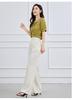 Narrow Wide Leg Pants Summer Solid Color Commuting Minimally Thin Women's Casual Pants