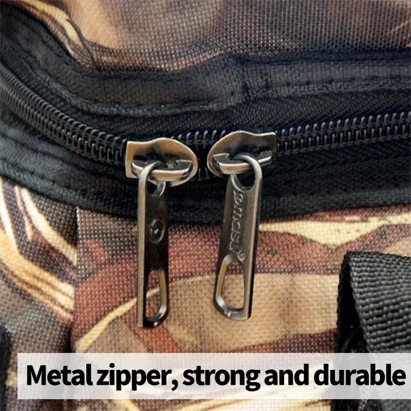 Waterproof Fishing Bag Nylon Large Capacity Multi Purpose Fishing Tackle Outdoor Shoulder Bags Two Layer Waterproof Fishing Gear