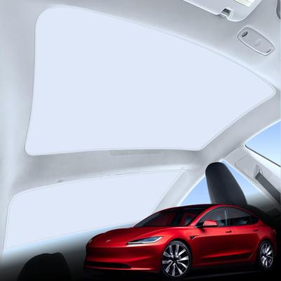 Sakura Garage מגן שמש לדגם טסלה 3 לשנת 2024 ומודלים מאוחרים יותר עבור (היילנד) [חובה לטסלה] (לבן)